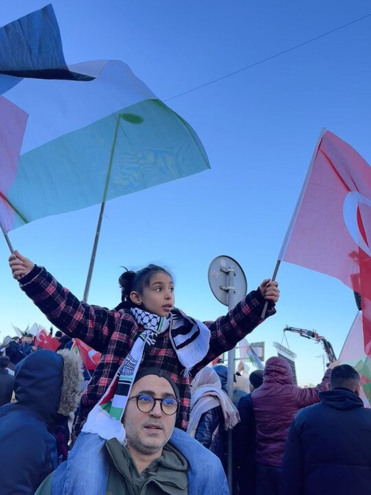 تظاهرات گسترده مردم ترکیه در حمایت از ملت غزه+ تصاویر