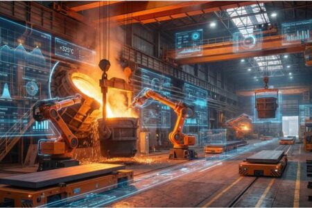 ربات‌ها در نزدیکی کوره بلند؛ هوش مصنوعی در صنعت فولاد چه می کند؟